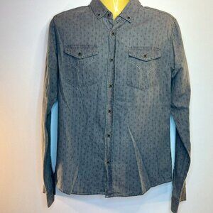 URBAN APPAREL Smith & Jones Men's Grey Casual Buttoned Shirt - Size Medium - NWT